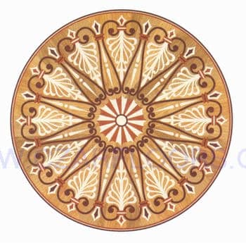 Flooring inlay: R103 Wood Medallion