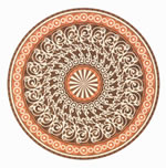 Flooring inlay: R108 Wood Medallion