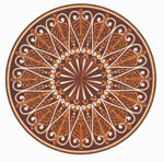 Flooring inlay: R109 Wood Medallion