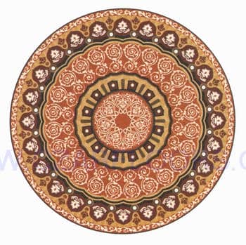 Flooring inlay: R110 Wood Medallion