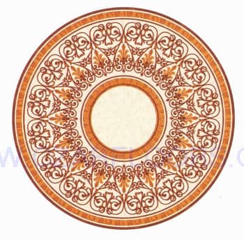 Flooring inlay: R112 Wood Medallion