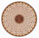 Flooring inlay: R114 Wood Medallion
