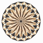 Flooring inlay: R13 Wood Medallion