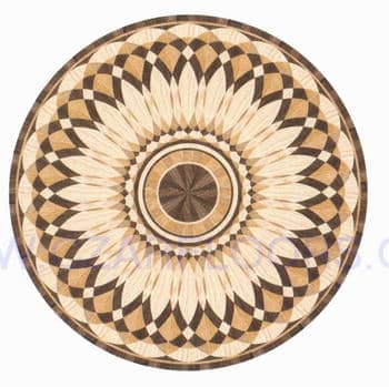 Flooring inlay: R15 Wood Medallion