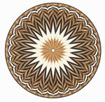 Flooring inlay: R16 Wood Medallion