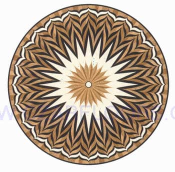 Flooring inlay: R16 Wood Medallion