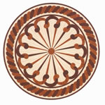 Flooring inlay: R19 Wood Medallion