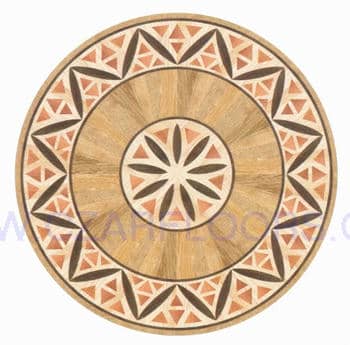 Flooring inlay: R20 Wood Medallion