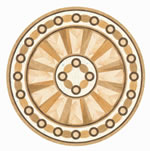 Flooring inlay: R22 Wood Medallion