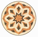 Flooring inlay: R11 Wood Medallion