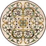 Flooring inlay:  Como-Light Stone Medallion