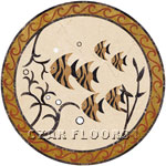 Flooring inlay: Aquarium Stone Medallion