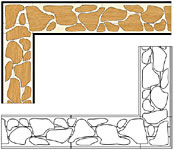Flooring inlay: B22 Wood Border