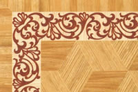 Flooring inlay: BA106 Wood Border