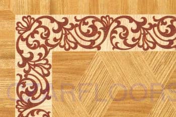 Flooring inlay: BA106 Wood Border