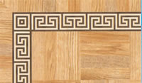 Flooring inlay: BA086 Wood Border