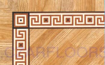 Flooring inlay: BA087 Wood Border