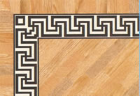 Flooring inlay: BA090 Wood Border