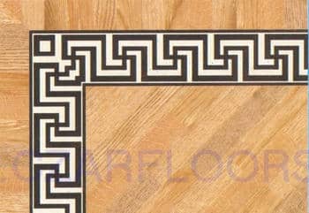 Flooring inlay: BA090 Wood Border