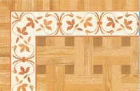 Flooring inlay: BA098 Wood Border