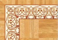 Flooring inlay: BA100 Wood Border