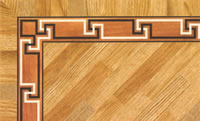 Flooring inlay: BA073 Wood Border