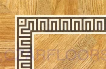Flooring inlay: BA074 Wood Border