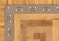 Flooring inlay: BA075 Wood Border