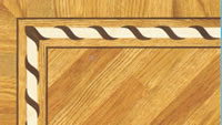 Flooring inlay: BA068 Wood Border