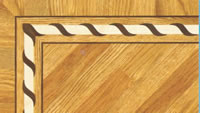 Flooring inlay: BA068 Wood Border
