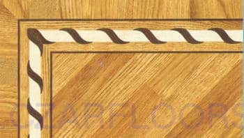 Flooring inlay: BA068 Wood Border