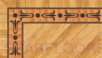 Flooring inlay: BA062 Wood Border