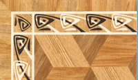 Flooring inlay: BA065 Wood Border