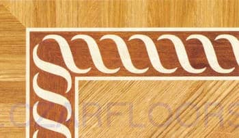 Flooring inlay: BA043 Wood Border