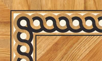 Flooring inlay: BA046 Wood Border