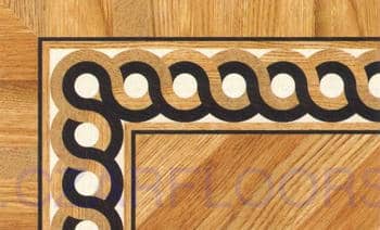 Flooring inlay: BA046 Wood Border