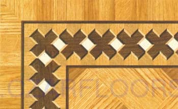 Flooring inlay: BA037 Wood Border