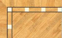 Flooring inlay: BA042 Wood Border