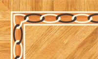 Flooring inlay: BA030 Wood Border