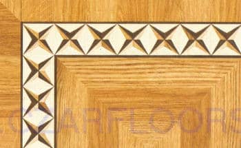 Flooring inlay: BA024 Wood Border