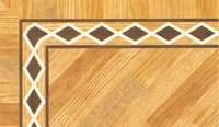Flooring inlay: BA013 Wood Border
