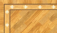 Flooring inlay: BA015 Wood Border