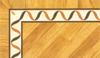 Flooring inlay: BA017 Wood Border