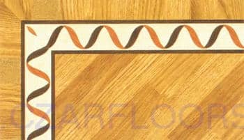 Flooring inlay: BA017 Wood Border