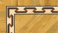 Flooring inlay: BA058 Wood Border