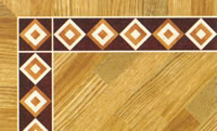 Flooring inlay: BA060 Wood Border