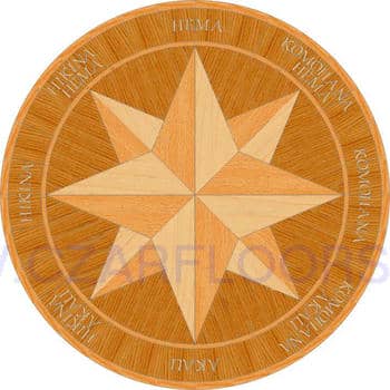 Flooring inlay: PCH Wood Medallion