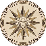 Flooring inlay: Meduza Stone Medallion