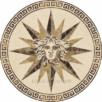 Flooring inlay: Meduza Stone Medallion