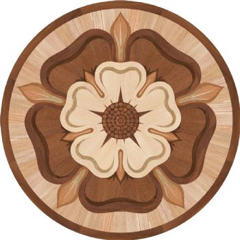 Flooring inlay: Lancashire-Rose Wood Medallion